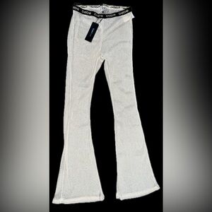 BCBG Gold Luxe Resort Pants Sheer Cover up Women's Beach Pool Tulum